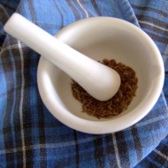 Mortar and Pestle Photo of seeds in a mortar and pestle
