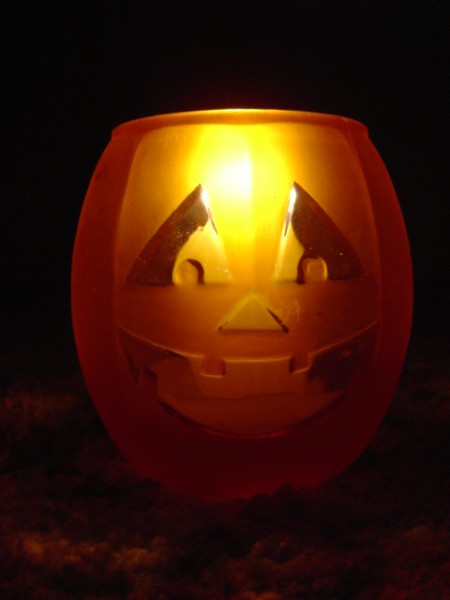Halloween Jack-o-lantern Candle
