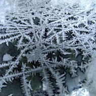 Ice Crystals on Glass