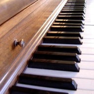 photo of piano keyboard