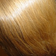 Red Hair from Above Photo of the top of a red-headed woman's head