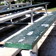 empty bleachers at park Free photo of empty bleachers at the park
