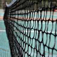 tennis court net Free photograph of a tennis court net