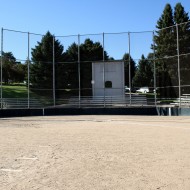 Free photo of a baseball infield and backstop Free photo of a baseball infield and backstop