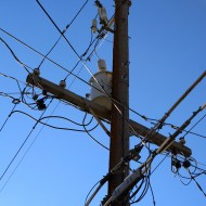 Phone and Power Lines - Free High Resolution Photo