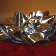 Silver Metallic Mylar Bow - Free High Resolution Photo Silver Metallic Mylar Bow - Free High Resolution Photo