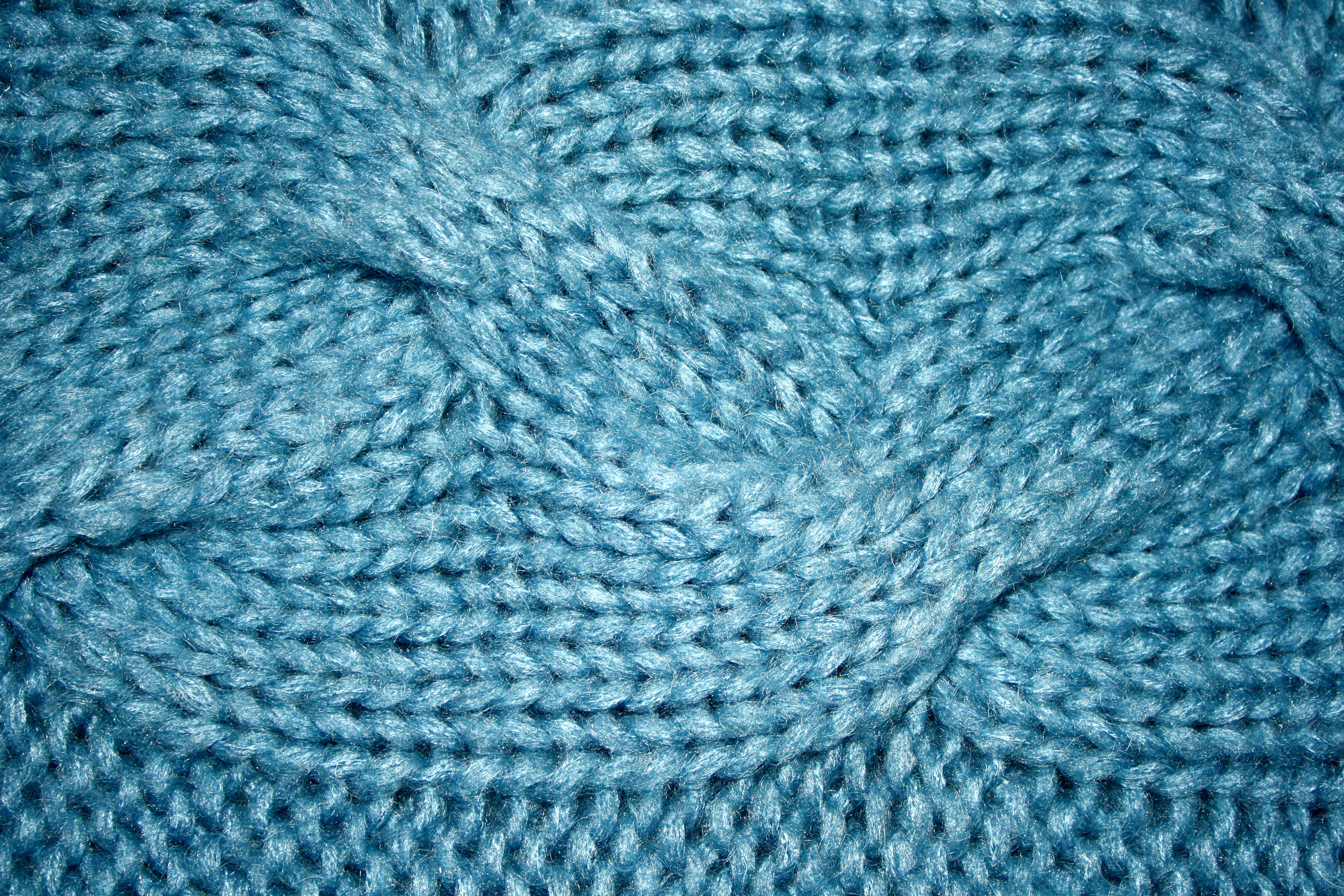 Blue Cable Knit Pattern Texture Picture | Free Photograph ...