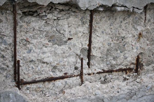 Crumbling Concrete with Rusted Rebar - Free High Resolution Photo