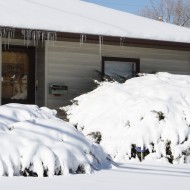 House with Snow and Icicles - Free High Resolution Photo