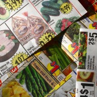 Newspaper Grocery Ads Texture - Free High Resolution Photo
