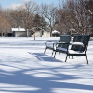 Park Benches in the Snow - Free High Resolution Photo