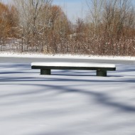 Snow Covered Park Bench - Free High Resolution Photo