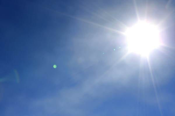 Bright Sun in Clear Blue Sky - Free High Resolution Photo