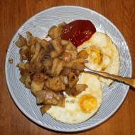 Fried Eggs and Home Fries Potatoes with Ketchup - Free High Resolution Photo Fried Eggs and Home Fries Potatoes with Ketchup - Free High Resolution Photo