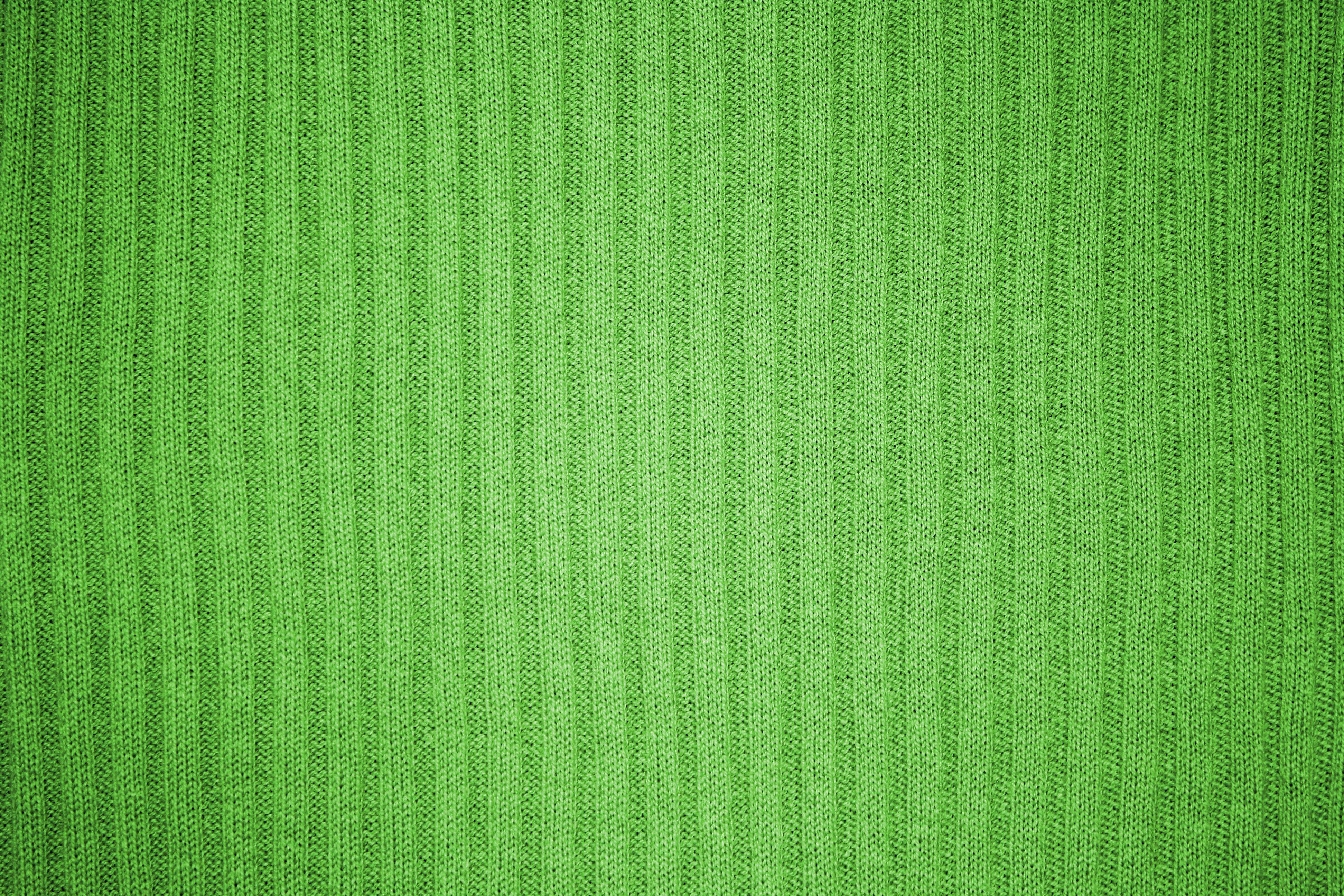 Lime Green Ribbed Knit Fabric Texture Picture Free Photograph