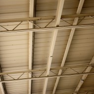 Underside of Metal Roof with Support Beams and Girders - Free High Resolution Photo