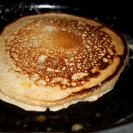 Pancake Cooking in Cast Iron Frying Pan - Free High Resolution Photo
