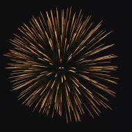 Golden Starburst Fireworks - Free High Resolution Photo