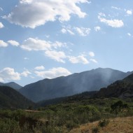 Smoke Rising from Mountain Pass - Free High Resolution Photo Smoke Rising from Mountain Pass - Free High Resolution Photo