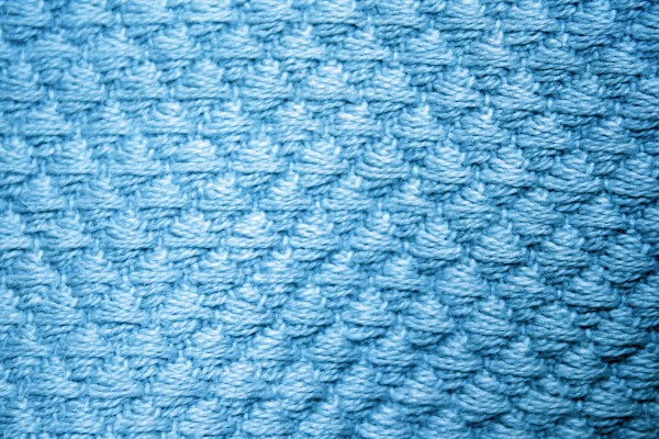 Blue Diamond Patterned Blanket Close Up Texture - Free High Resolution Photo