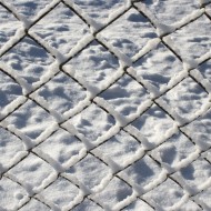 Chain Link Fence Coated with Snow - Free High Resolution Photo