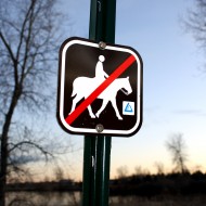 No Horseback Riding Allowed Sign - Free High Resolution Photo