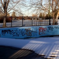 Graffiti Painted on Empty Swimming Pool in Winter - Free High Resolution Photo