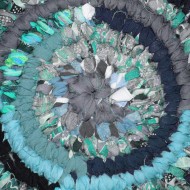 Rag Rug Close Up Texture Teal - Free High Resolution Photo