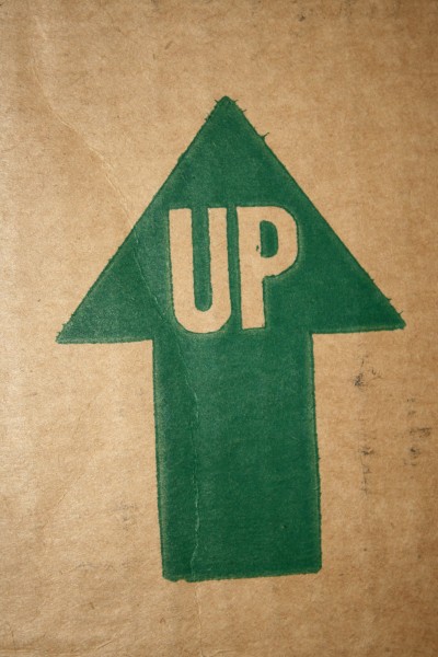 Up Arrow on Cardboard Box - Free High Resolution Photo