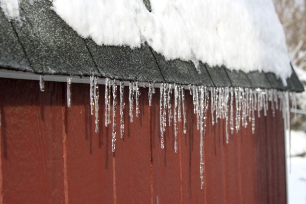 Icicles Hanging Off Roof - Free High Resolution Photo