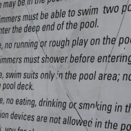 Swimming Pool Rules - Free High Resolution Photo