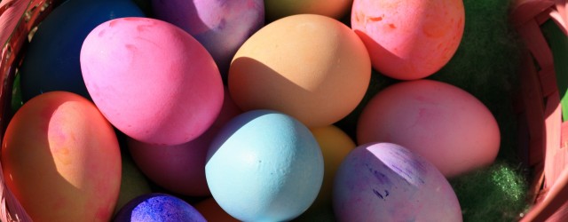 Basket Full of Easter Eggs - Free High Resolution Photo