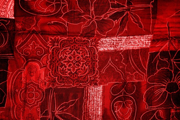 Red Patchwork Fabric Texture - Free High Resolution Photo