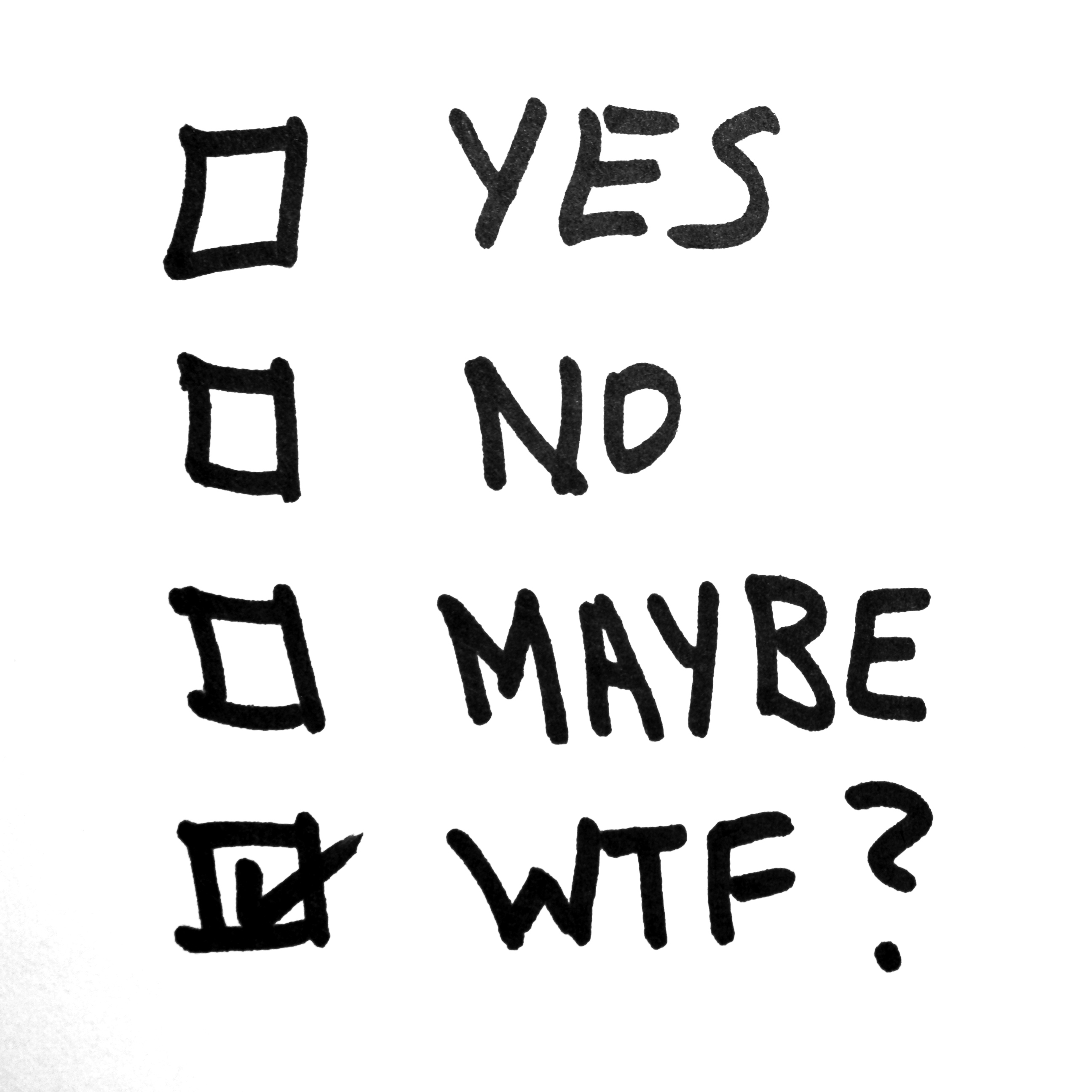 yes no maybe clipart - photo #8