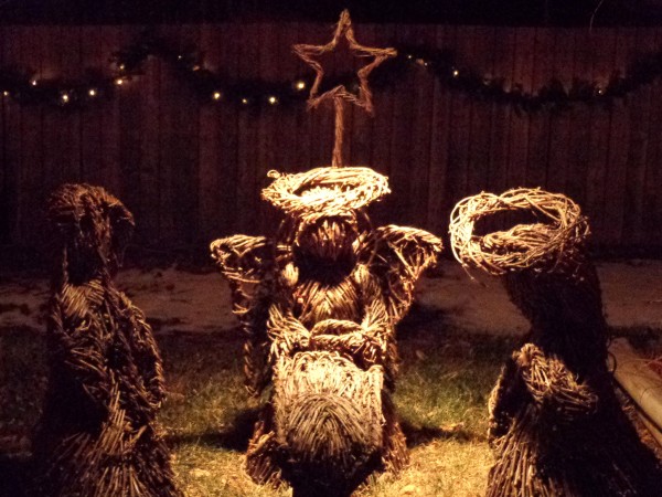 Nativity Scene made from Wicker - Free High Resolution Photo