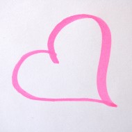 Heart Drawn in Pink Magic Marker - Free High Resolution Photo