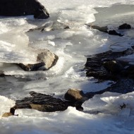 Water Running under Melting Ice on Stream - Free High Resolution Photo