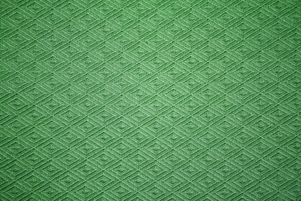 Green Knit Fabric with Diamond Pattern Texture - Free High Resolution Photo
