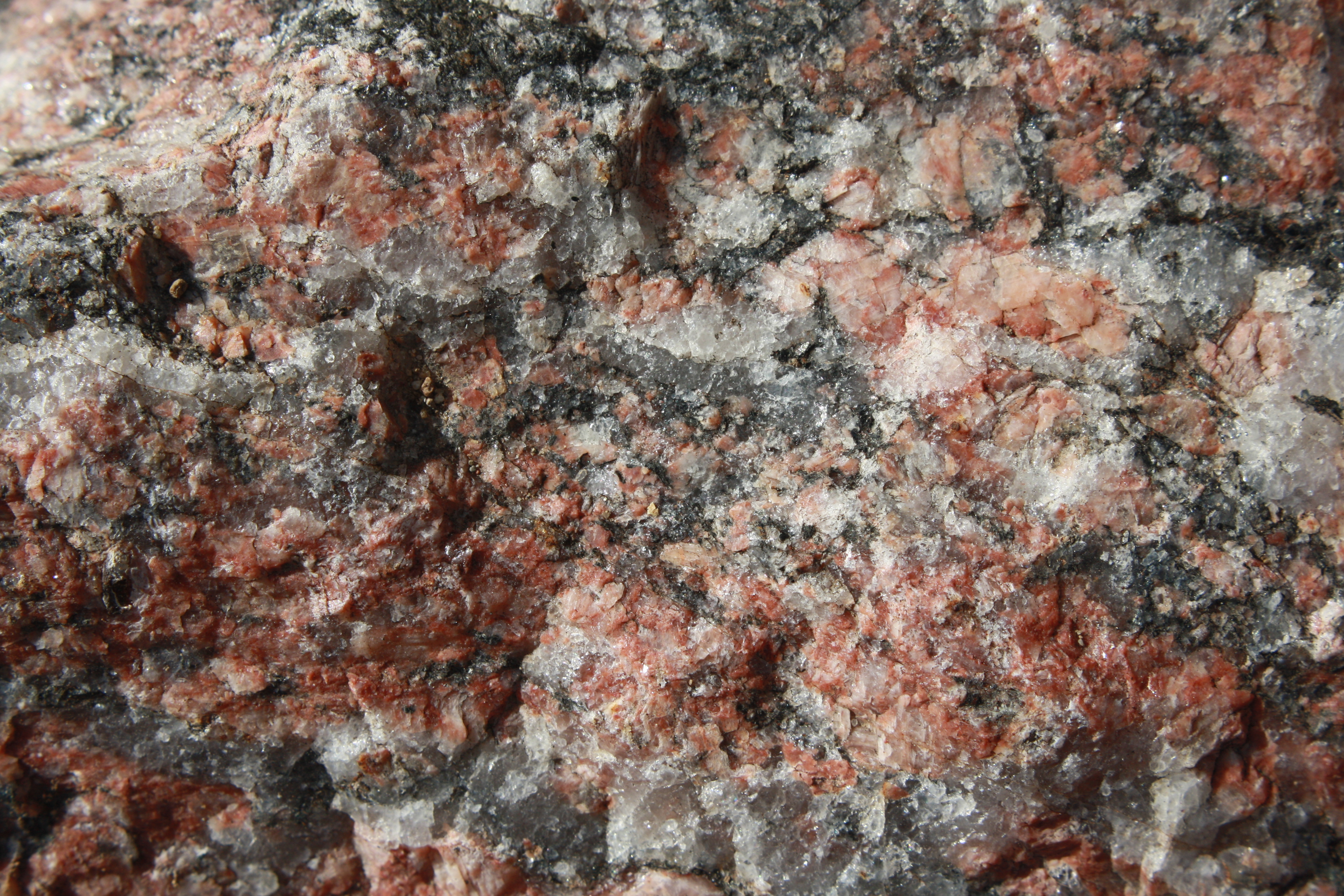 Closeup Granite Texture – Mica, Quartz, and Feldspar Picture | Free