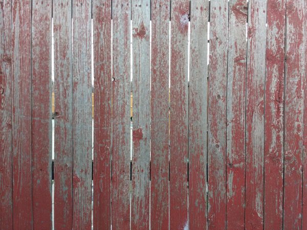 Weathered Red Painted Wood Fence Texture - Free High Resolution Photo