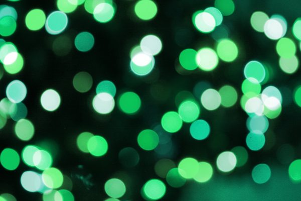 Soft Focus Green Christmas Lights Texture - Free High Resolution Photo