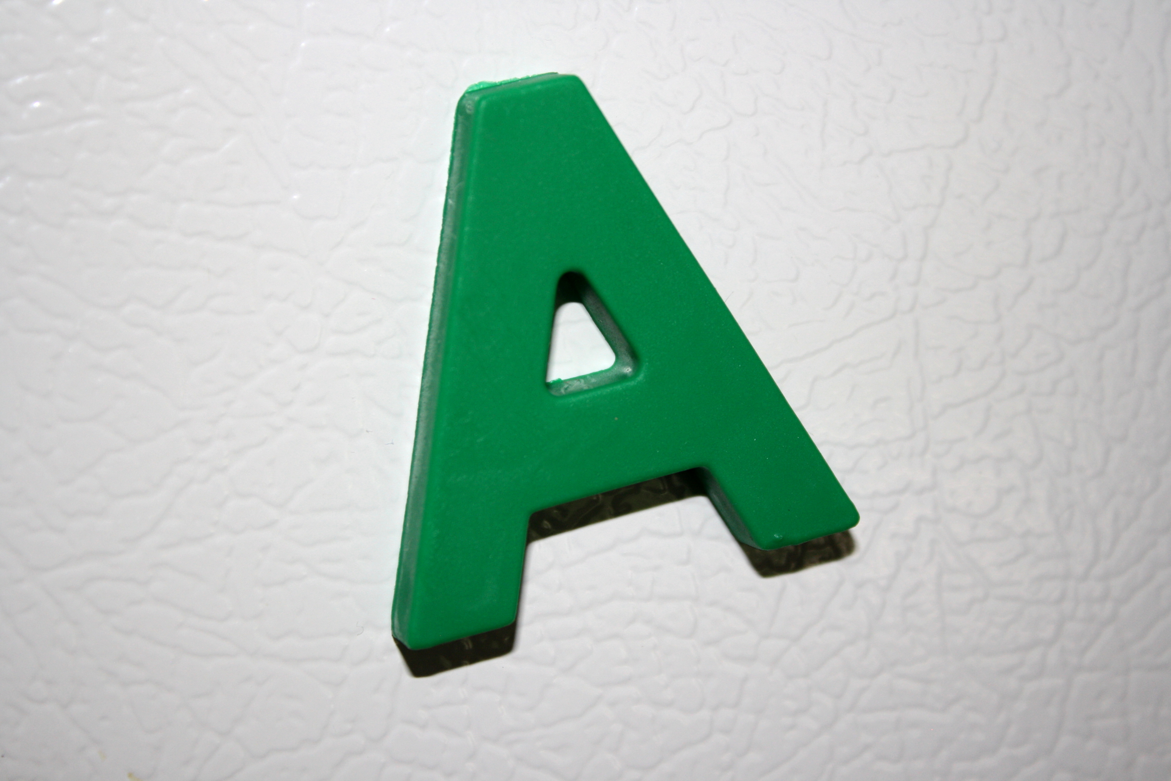 Letter A Green Refrigerator Magnet Picture | Free Photograph | Photos