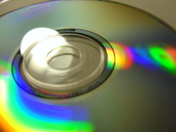 close up photo of audio CD with rainbow reflecting colors