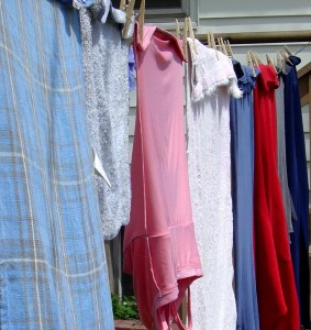 Laundry Drying on the Clothes Line