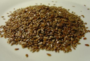 photo of a pile of flax seeds