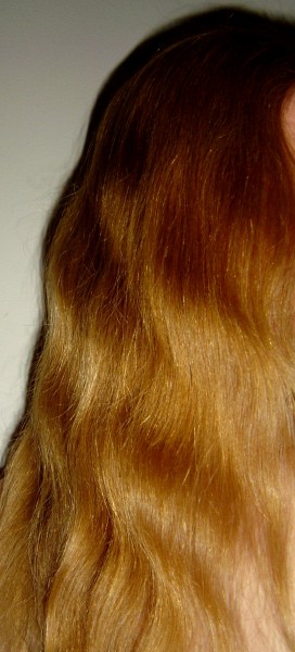 photo of long red wavy hair
