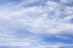 free photograph of white clouds in a beautiful blue sky