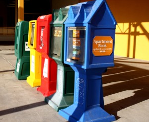 Free photo of give away newspaper boxes