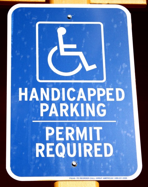 Free Photo of handicapped parking sign