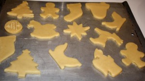 Christmas Cookies on Cookie Sheet - free high resolution photo